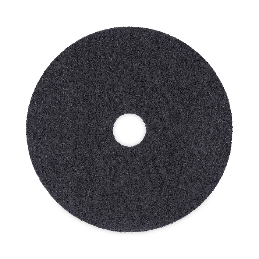 Boardwalk Stripping Floor Pads, 20" Diameter, Black, 5/Carton (BWK4020BLA)