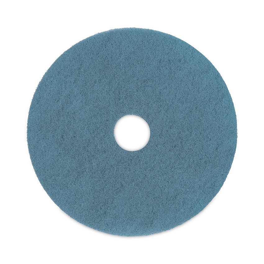 Boardwalk Burnishing Floor Pads, 20" Diameter, Aqua, 5/Carton (BWK4020AQU)