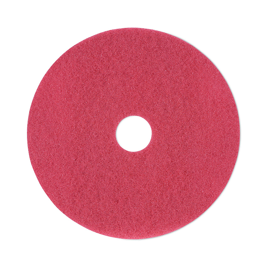 Boardwalk Buffing Floor Pads, 19" Diameter, Red, 5/Carton (BWK4019RED)