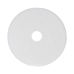 Boardwalk Polishing Floor Pads, 14" Diameter, White, 5/Carton (BWK4014WHI)