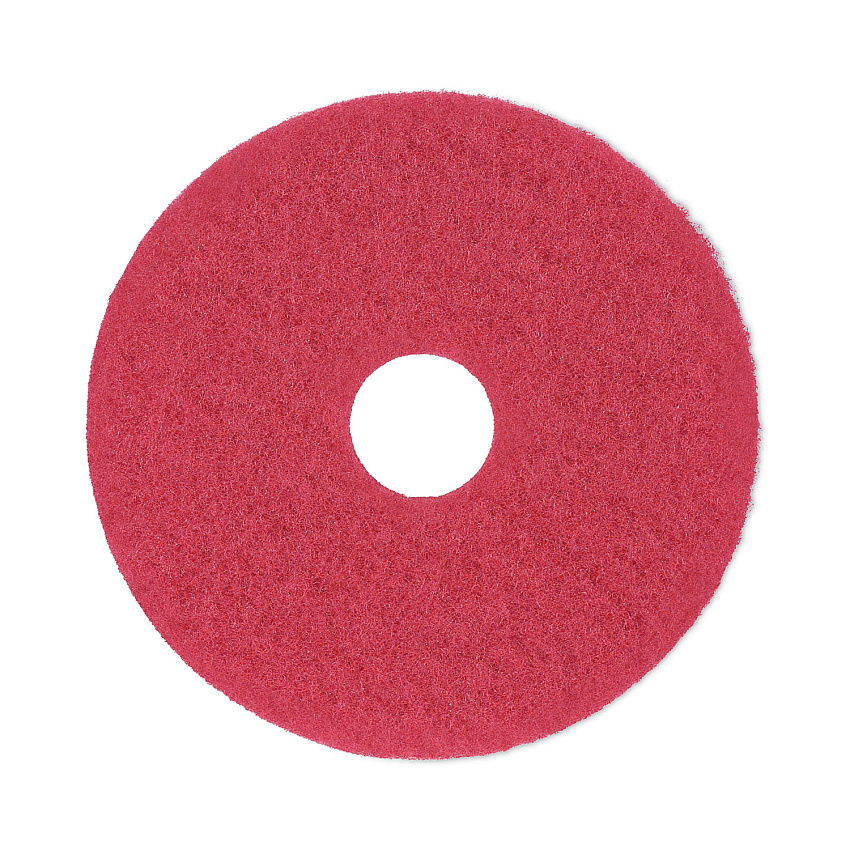 Boardwalk Buffing Floor Pads, 14" Diameter, Red, 5/Carton (BWK4014RED)