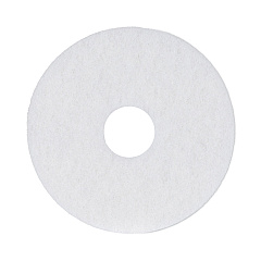 Boardwalk Polishing Floor Pads, 13" Diameter, White, 5/Carton (BWK4013WHI)