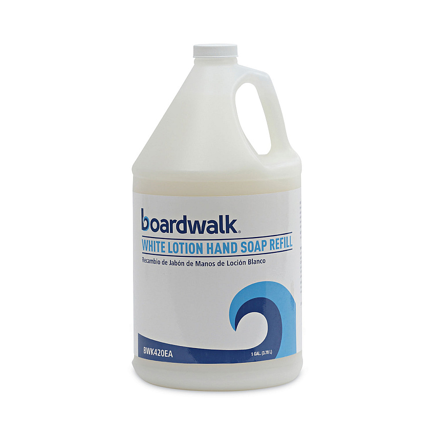 Boardwalk Mild Cleansing Lotion Soap, Cherry Scent, Liquid, 1 gal Bottle, 4/Carton (BWK420CT)