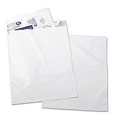 Quality Park Redi-Strip Poly Mailer, #6, Square Flap, Redi-Strip Closure, 14 x 19, White, 100/Pack (45235)