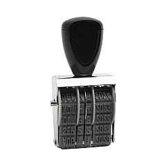 Trodat Rubber Date Stamp, Conventional, Type Size 1 1/2, Four Bands (RD015)
