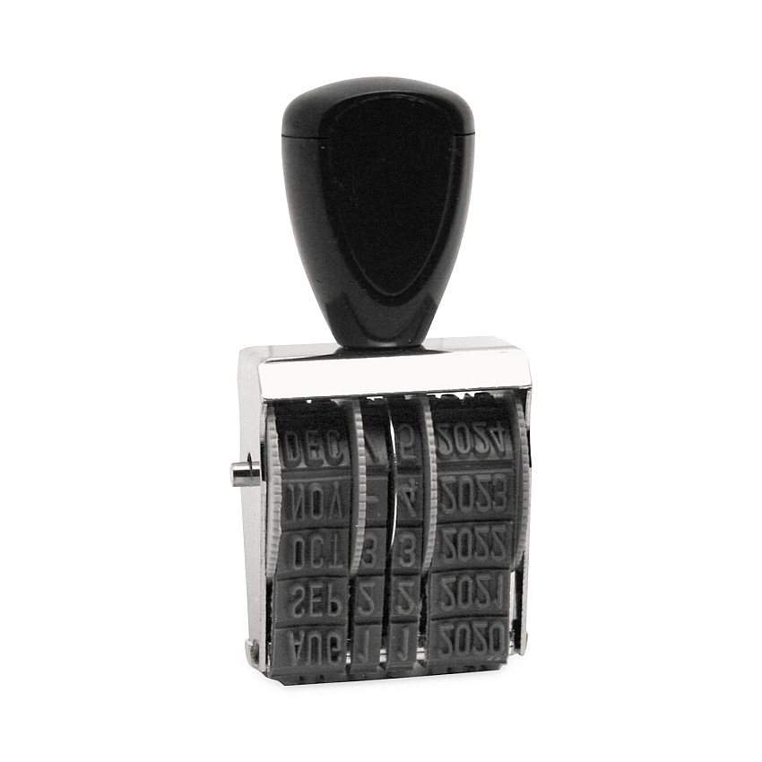Trodat Rubber Date Stamp, Conventional, Type Size 1 1/2, Four Bands (RD015)