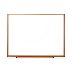 Universal Dry Erase Board, Melamine, 48 x 36, Oak Frame (UNV43618)