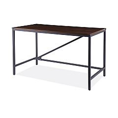 Alera Industrial Series Table Desk, 47.25" x 23.63" x 29.5", Modern Walnut (ALELTD4824WA)