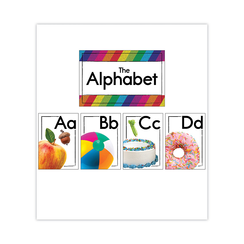 Carson-Dellosa Education Curriculum Bulletin Board Set. Alphabet, 27 Pieces (110517)