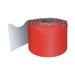 Carson-Dellosa Education Rolled Scalloped Borders, 2.25" x 65 ft, Red (108465)