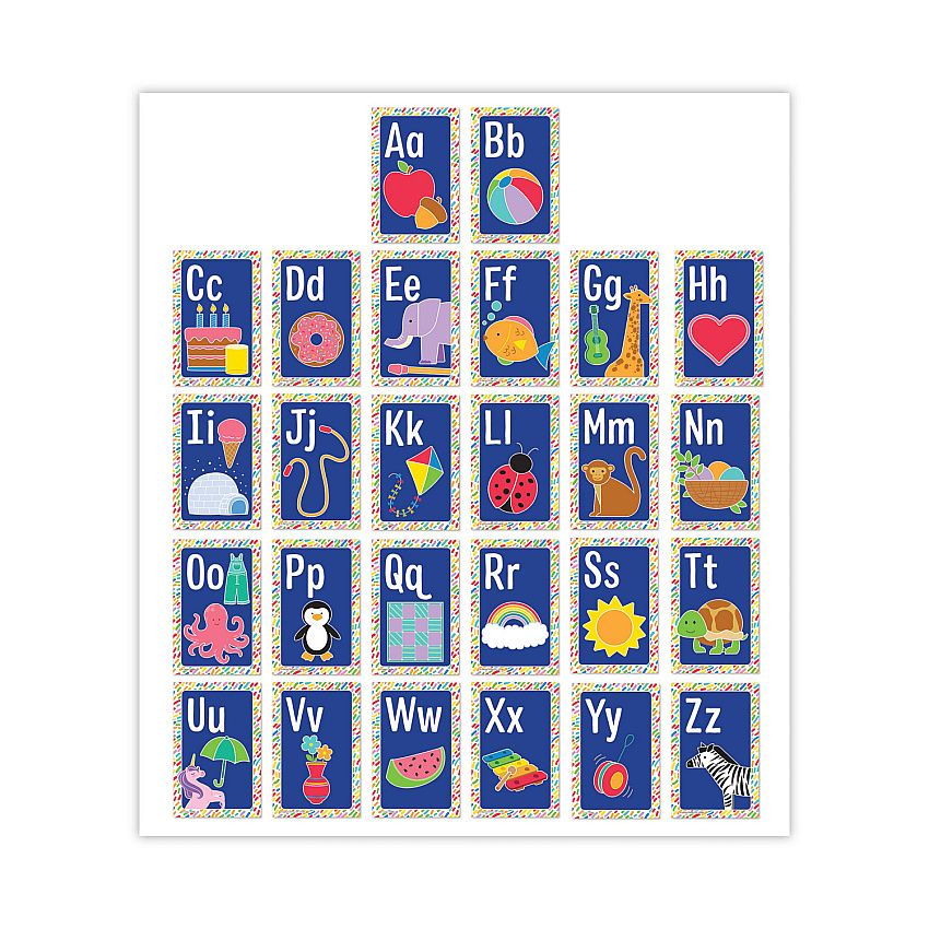 Carson-Dellosa Education Mini Posters, Alphabet, 26 Mini Posters (106059)