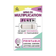 Carson-Dellosa Education In a Flash USB, Intro to Multiplication, Ages 7-9, 236 Pages (109580)