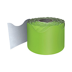 Carson-Dellosa Education Rolled Scalloped Borders, 2.25" x 65 ft, Lime (108468)