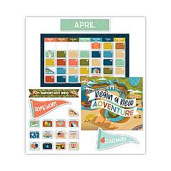 Carson-Dellosa Education Calendar Bulletin Board Set, Let's Expolore, 123 Pieces (110556)