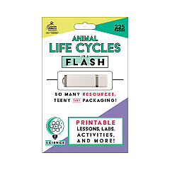 Carson-Dellosa Education In a Flash USB, Animal Lifestyles, Ages 5-8, 225 Pages (109567)