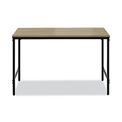 Safco Simple Work Desk, 45.5" x 23.5" x 29.5", Walnut (5272BLWL)