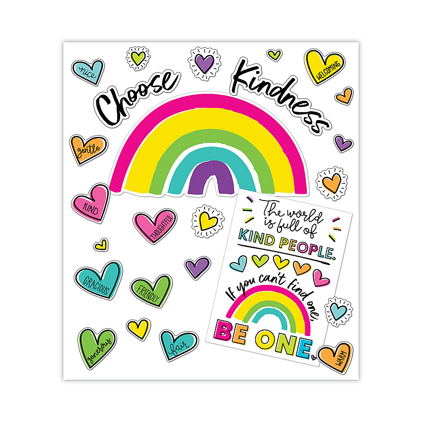 Carson-Dellosa Education Motivational Bulletin Board Set, Kind Vibes, 75 Pieces (110524)