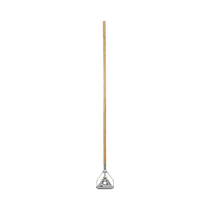 Boardwalk Quick Change Metal Head Wooden Mop Handle, Junior, 0.88" dia x 54", Natural (BWK601)