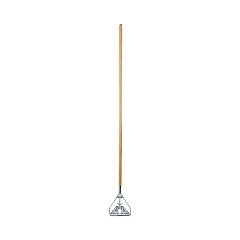 Boardwalk Screw Clamp Metal Head Wooden Mop Handle, #20+, 1.13" dia x 63", Natural (BWK603)