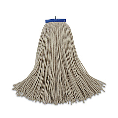 Boardwalk Cut-End Lie-Flat Wet Mop Head, Cotton, 24oz, White, 12/Carton (BWK724CCT)