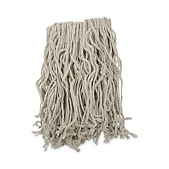 Boardwalk Mop Head, Cotton, Cut-End, White, 4-Ply, #16 Band, 12/Carton (BWKCM02016S)