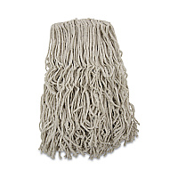 Boardwalk Banded Cotton Mop Heads, 24oz, White, 12/Carton (BWKCM20024)
