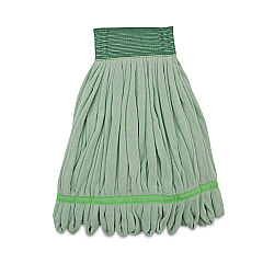 Boardwalk Microfiber Looped-End Wet Mop Heads, Medium, Green, 12/Carton (BWKMWTMGCT)