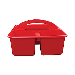 deflecto Antimicrobial Creativity Storage Caddy, Red (39505RED)