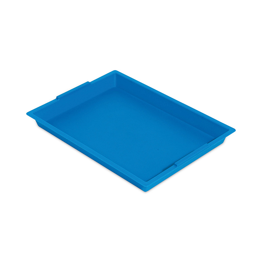 deflecto Little Artist Antimicrobial Finger Paint Tray, 16 x 1.8 x 12, Blue (39507BLU)
