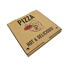 BluTable Pizza Boxes, 10 x 10 x 1.75, Kraft, 50/Pack (661631253304)