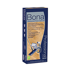 Bona Hardwood Floor Care Kit, 15" Wide Microfiber Head, 52" Blue Steel Handle (WM710013398)