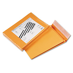 Quality Park Redi-Strip Kraft Expansion Envelope, #13 1/2, Square Flap, Redi-Strip Closure, 10 x 13, Brown Kraft, 25/Pack (93336)