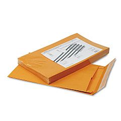 Quality Park Redi-Strip Kraft Expansion Envelope, #15, Square Flap, Redi-Strip Closure, 10 x 15, Brown Kraft, 25/Pack (93338)