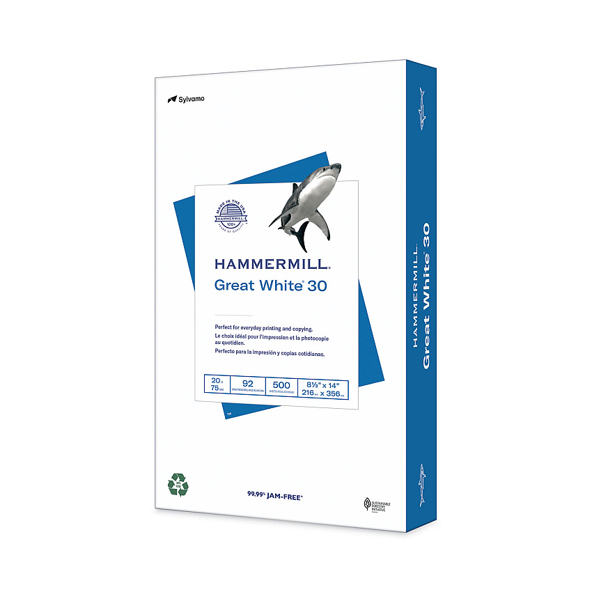 Hammermill 86704 Great White 30 Recycled Copy Paper