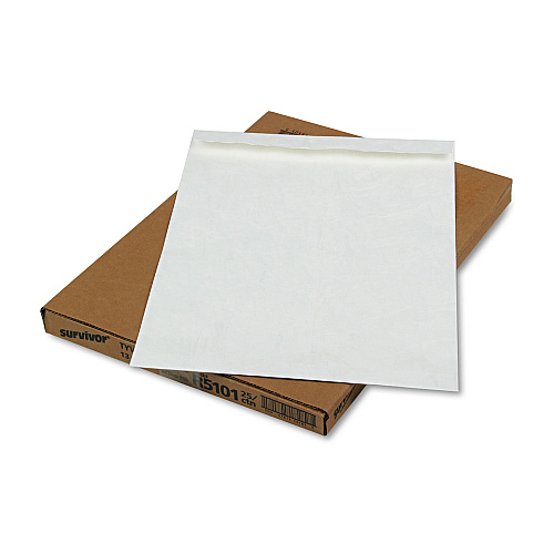 Survivor Catalog Mailers Made of DuPont Tyvek, Square Flap, Self-Adhesive Closure, 13 x 19, White, 25/Box (R5101)