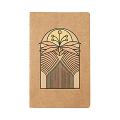 Denik Kraft Collection Layflat Softcover Notebook, Desert Bloom Artwork, 1 Subject, College Rule, Desert Sand, 8 x 5, 72 Sheets (KLC1166KL)