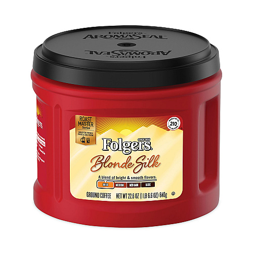 Folgers Coffee, Blonde Silk, 22.6 oz Canister (SMU20433)