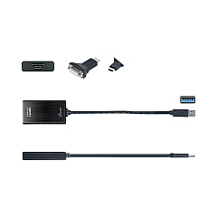 j5create USB to HDMI/DVI Adapter, 7.87", Black (JUA350A)