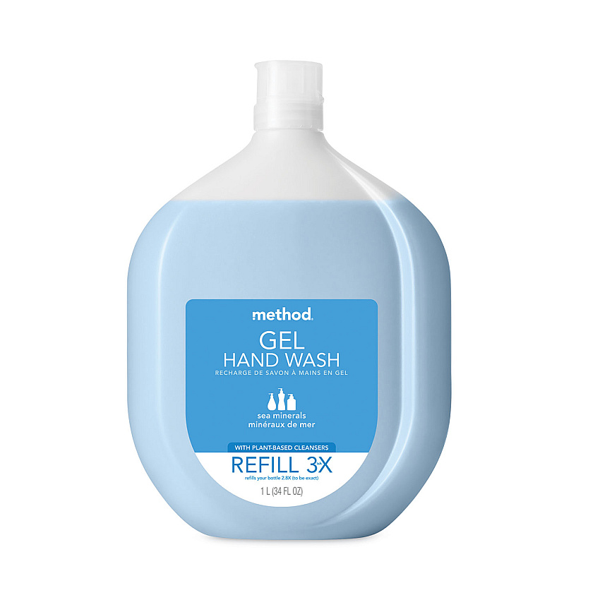 Method Gel Hand Wash Refill Tub, Sea Minerals, 34 oz Tub (328105)