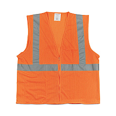 PIP Zipper Safety Vest, X-Large, Hi-Viz Orange (302MVGZORXL)