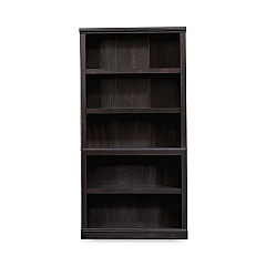 Sauder Select Collection Bookcase, Five-Shelf, 35.27w x 13.22d x 69.76h, Estate Black (414235)