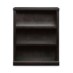 Sauder Select Collection Bookcase, Three-Shelf, 35.37w x 13.22d x 69.76h, Estate Black (420175)