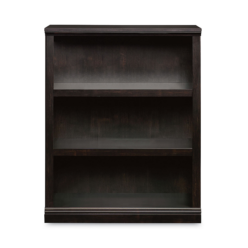 Sauder Select Collection Bookcase, Three-Shelf, 35.37w x 13.22d x 69.76h, Estate Black (420175)