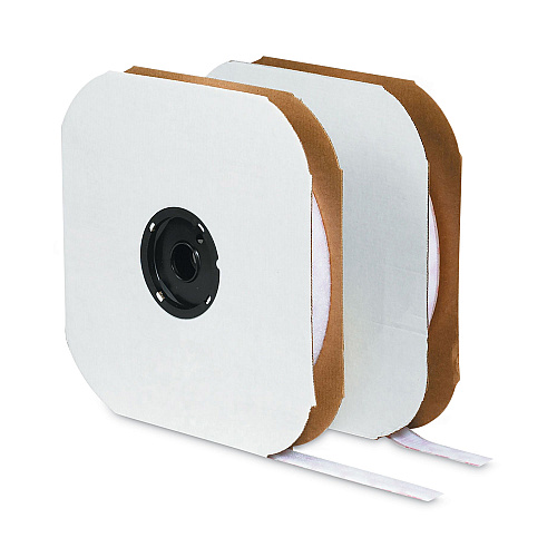 VELCRO Brand Sticky-Back Fasteners, Hook Side, 1.5" x 75 ft, White (191157)