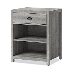 Whalen Fallbrook Printer Stand, 24w x 20d x 30.25h, 50 lb Capacity, Smoked Ash (SPUSFBPSGM)