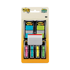 Post-it Flags Page Flag Value Pack, Assorted, 96 0.5" Arrow, 100 1" Flags, 12 2" Filing Tabs (680BBBGA4VA)