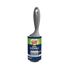 Scotch-Brite Lint Roller, Extra Sticky, Heavy-Duty Handlle, 48 Sheets/Roll (830RS48)