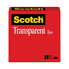 Scotch Transparent Tape, 3" Core, 0.75" x 72 yds, Transparent (600342592)