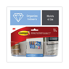 Command Large Caddy, 4 lb Capacity, 8.5"w, Clear (70005143550)