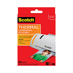 Scotch Laminating Pouches, 5 mil, 5" x 7", Clear, 100/Pack (TP5903100)